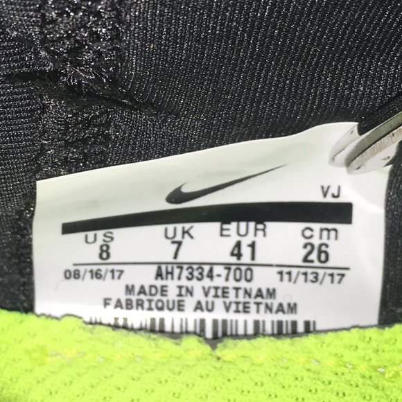 Nike Air Huarache Drift ‘Black/Volt’ Men's Size 8 Women's 10 - Picture 8 of 9